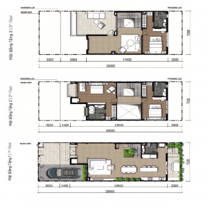 Thiết kế nhà phố 7x20